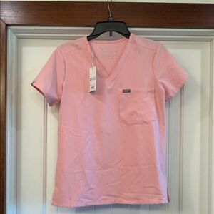 Figs Fight Club Pink Catarina Top